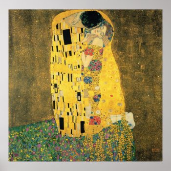 The Kiss - Gustav Klimt Poster by Amazing_Posters at Zazzle