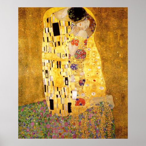 The Kiss Gustav Klimt Poster