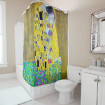 The Kiss, Gustav Klimt Shower Curtain<br><div class="desc">Gustav Klimt (July 14, 1862 – February 6, 1918) was an Austrian symbolist painter and one of the most prominent members of the Vienna Secession movement. Klimt is noted for his paintings, murals, sketches, and other objets d'art. In addition to his figurative works, which include allegories and portraits, he painted...</div>