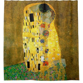 The Kiss ~ Gustav Klimt Shower Curtain by Ladiebug at Zazzle