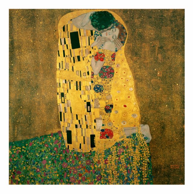 The Kiss - Gustav Klimt Statuette (Front)
