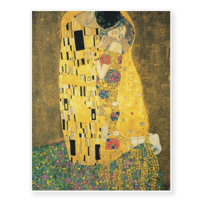 The Kiss - Gustav Klimt Temporary Tattoos (Front)