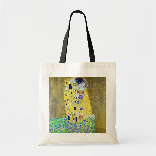 The Kiss, Gustav Klimt Tote Bag (Front)