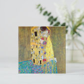 The Kiss Gustav Klimt, Victorian Art Bridal Shower Invitation (Standing Front)