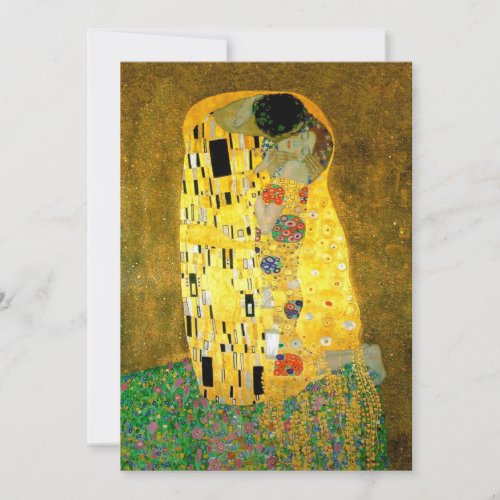 The Kiss Gustav Klimt Wedding  Invitation