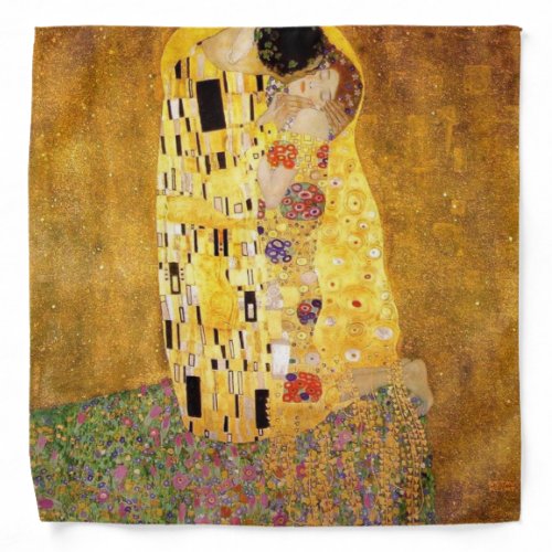 The Kiss High Resolution Gustav Klimt Bandana