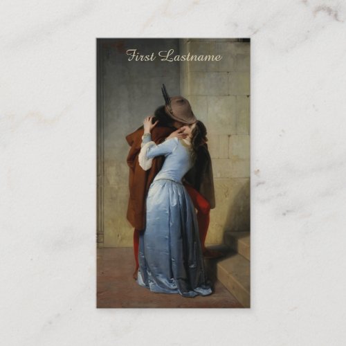 The Kiss / Il Bacio custom business cards