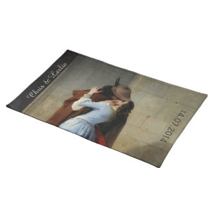 The Kiss / Il Bacio custom cloth placemats