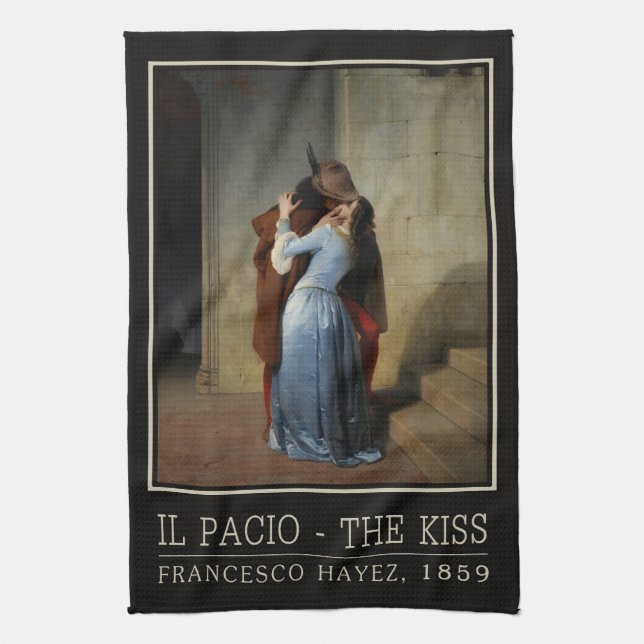 The Kiss / Il Bacio hand towels (Vertical)