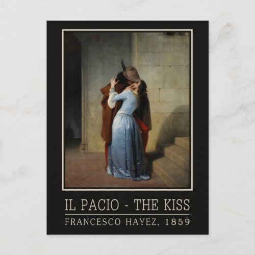 The Kiss  Il Bacio postcard