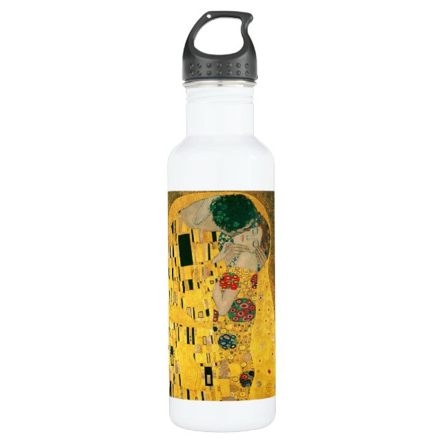 The Kiss (Klimt) fine art Water Bottle (Front)