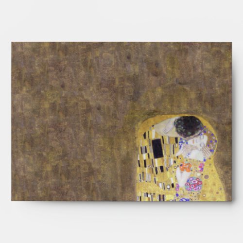 The Kiss Klimt Golden Anniversary Wedding Envelope