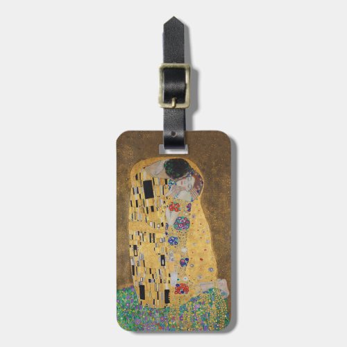 The Kiss lovers Der Kuss by Gustav Klimt Luggage Tag