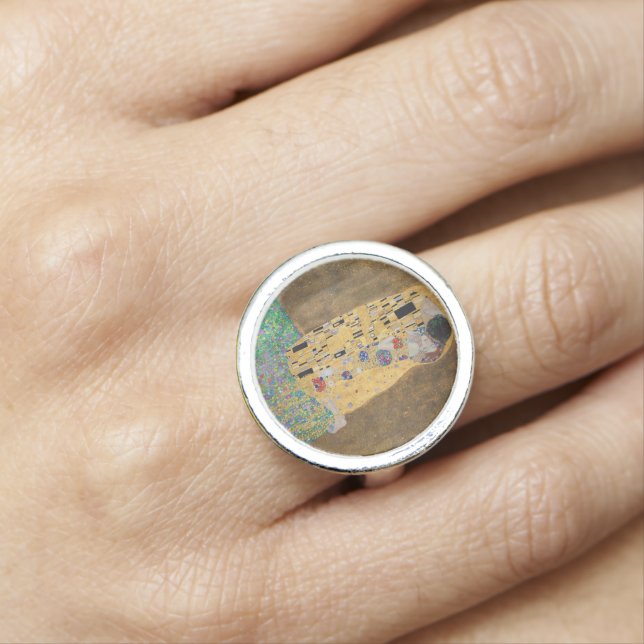 The Kiss (lovers) Der Kuss (Liebespaar) G. Klimt Ring (In Situ)
