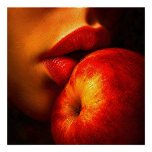 The Kiss of Nectarine – An Intimate Portrait Poster