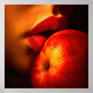 The Kiss of Nectarine – An Intimate Portrait Poster