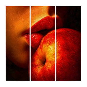 The Kiss of Nectarine – An Intimate Portrait Triptych