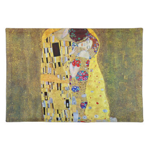 The Kiss (original Der Kuss) by Gustav Klimt Placemat