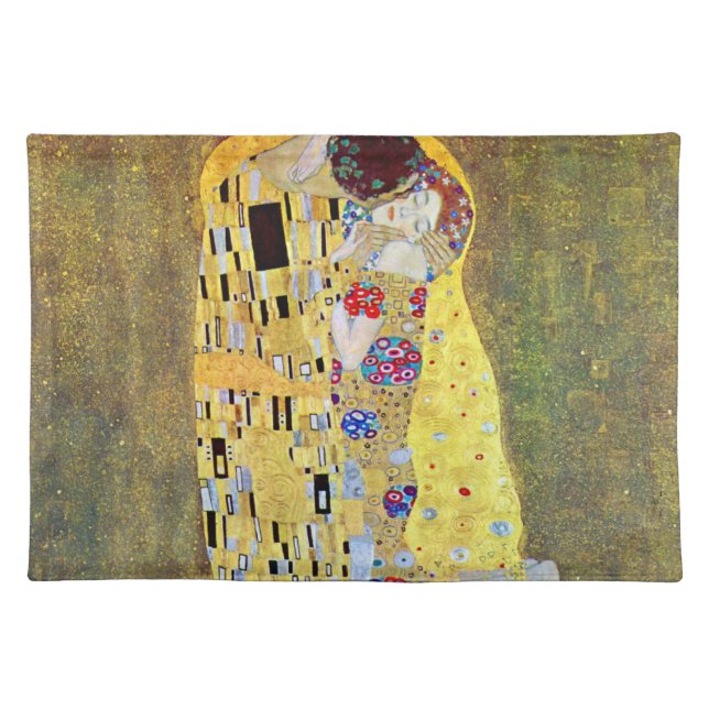 The Kiss (original Der Kuss) by Gustav Klimt Placemat (Front)