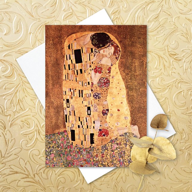 The Kiss Painting Gustav Klimt Card (Creator Uploaded)