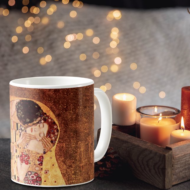 The Kiss Portrait Gustav Klimt Coffee Mug (Creator Uploaded)