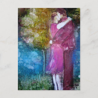 "The Kiss" Postcard