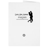 The Kiss Print on Blank Card by Francesco Hayez (Back)