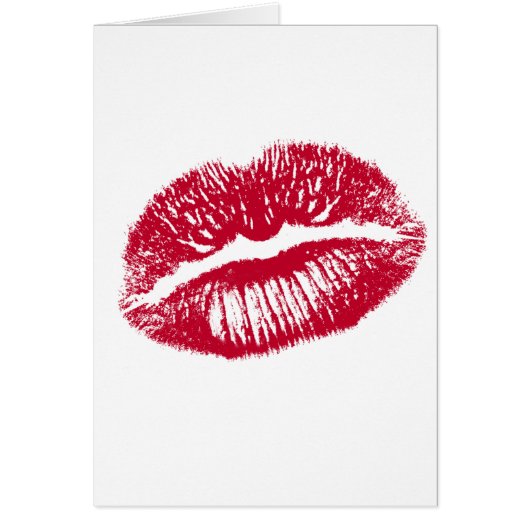 The Kiss, Red Lips Cards (Front)