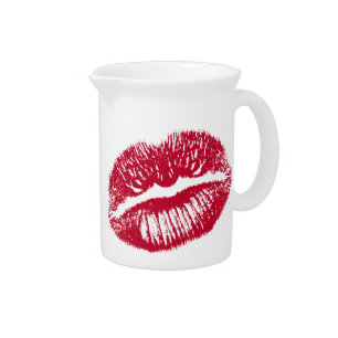 The Kiss, Red Lips Drink Pitcher