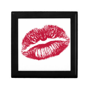 The Kiss, Red Lips Jewelry Box