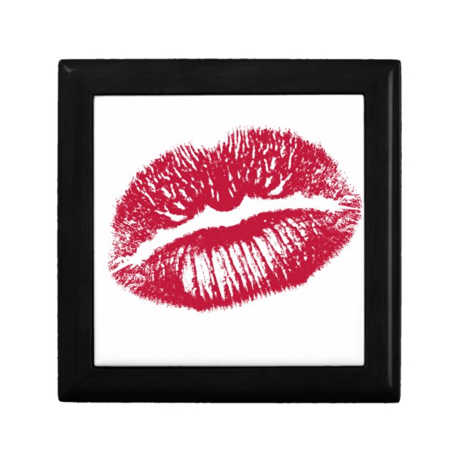 The Kiss, Red Lips Jewelry Box (Front)
