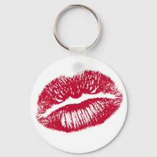 The Kiss, Red Lips Keychain
