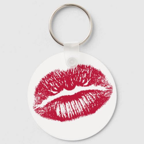 The Kiss Red Lips Keychain