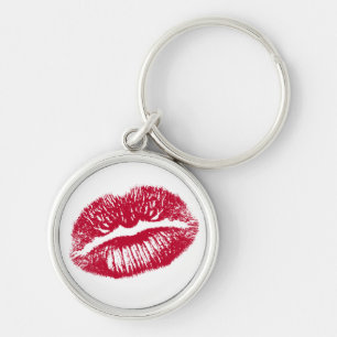 The Kiss, Red Lips Keychain