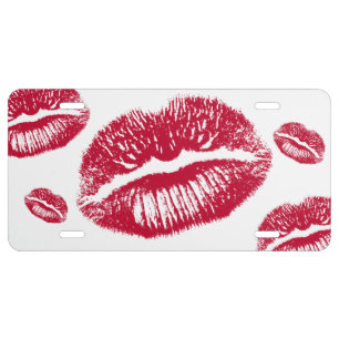 The Kiss, Red Lips License Plate