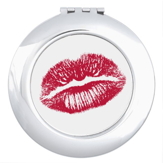 The Kiss, Red Lips Makeup Mirror (Front)