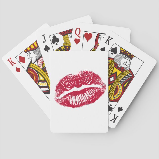 The Kiss, Red Lips Poker Cards (Back)