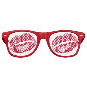 The Kiss, Red Lips Retro Sunglasses
