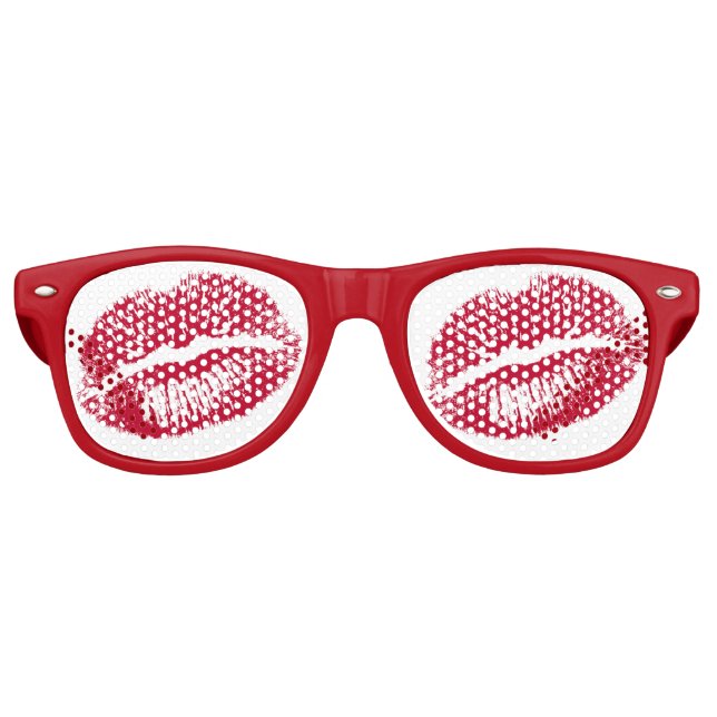 The Kiss, Red Lips Retro Sunglasses (Front)