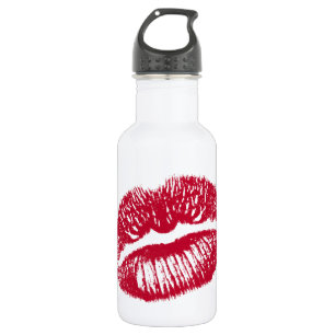 The Kiss, Red Lips Water Bottle