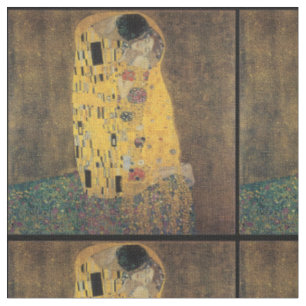 The Kiss, ,reproduction,Gustav Klimt painting,art, Fabric