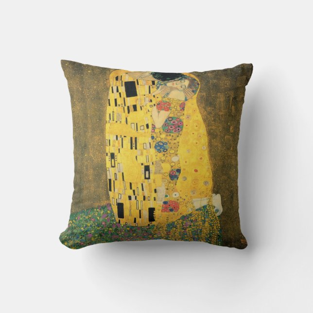 The Kiss Throw Pillow (Front)