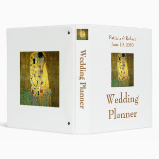 The Kiss Wedding Theme Planner 3 Ring Binder