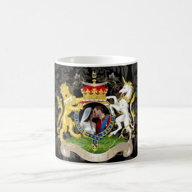 The kiss, Will+Kate wedding, DIY color!! Coffee Mug (Center)
