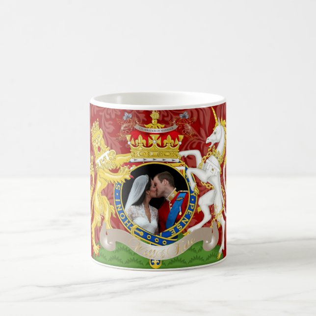 The kiss, Will+Kate wedding, DIY color!! Coffee Mug (Center)