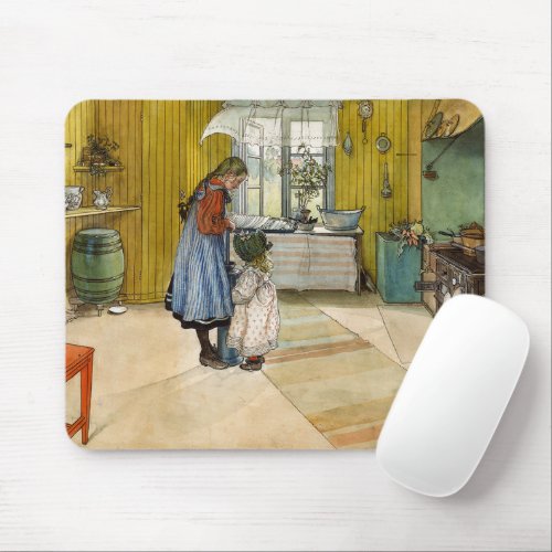 The Kitchen 1898 by Carl Larsson Mouse Pad