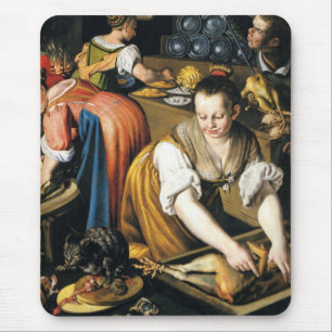 The Kitchen in detail by Vincenzo Campi Mouse Pad