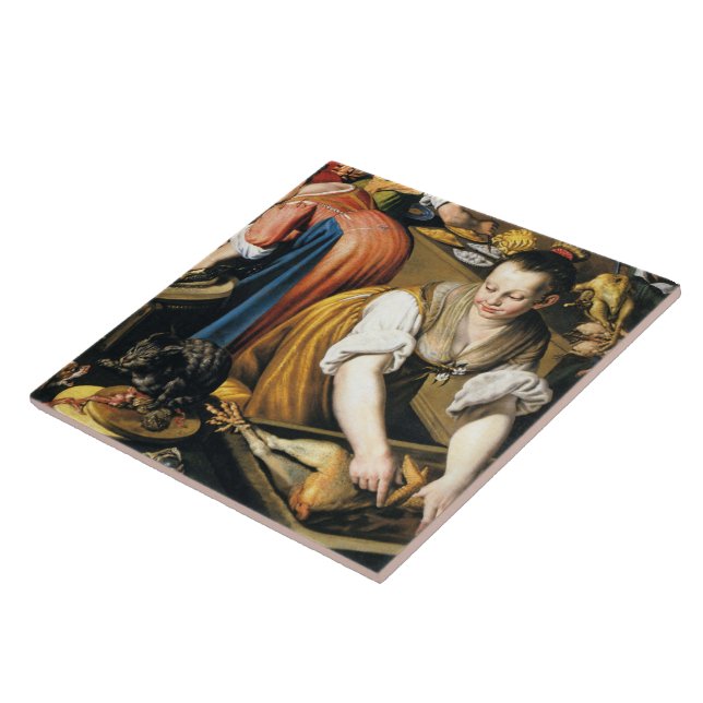 The Kitchen in detail by Vincenzo Campi Tile (Side)