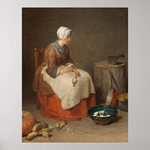 The Kitchen Maid _ Jean_Simon Chardin Fine Art Poster