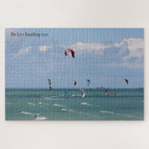 The kite boarding race, personalised, your words